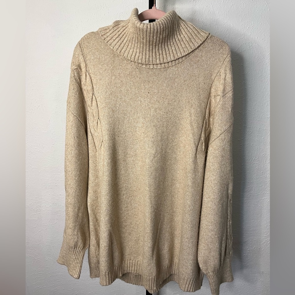 St John's Bay Beige Sweater Size 2X